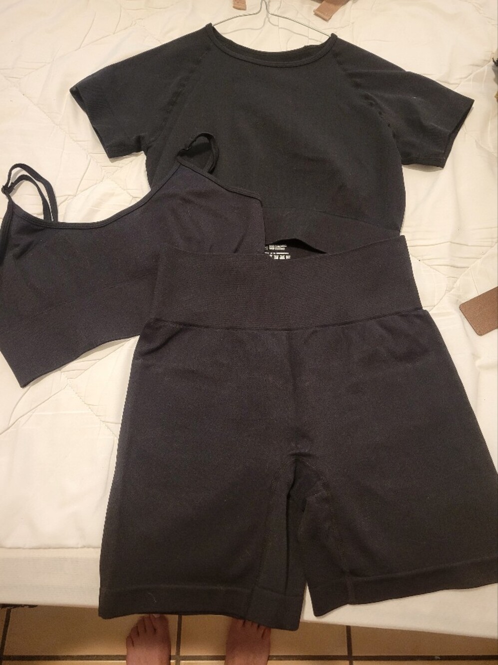 Amazon Women’s Black Sports 3 Piece Set